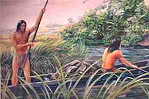 Amerindian Spear Fishing