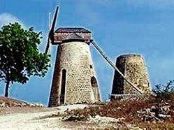 Stone Windmill In Antigua